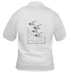 Geese Pen and Ink Golf Shirt by NANCE